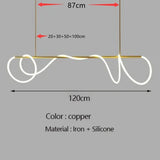 Modern Long Hose Led Art Ceiling Chandelier For Dining Room Kitchen Bar Pendant Lighting Suspension Design Lusters Luminaires