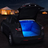RGB APP Footwell Lights For Tesla Model 3 Y S X LED Atmosphere Interior Floor Door Puddle Trunk Decorative Lamps Car Accessories