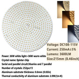 LED Light Board Two-Color LED 10W 18W 24W 36W Chip Source Lamp Bead Constant Current Input Diode For Panel  Light  Ceiling Lamp