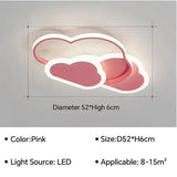 Cloud/Love shape Decor Indoor Lighting fixtures Modern LED White/Pink Ceiling Lamp for Children's Room Kids Bedroom