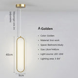 Modern Minimalist LED Pendant Light Chandelier For Bedroom Restaurant Living Room Gold Black Hanging Lamps Decoration Led Lustre