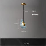 2026 Postmodern Copper Glass Chandelier - Blue Beauty Luxury Dining Room Light