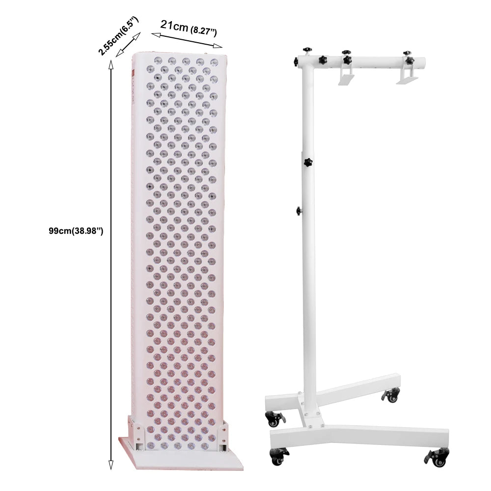 High Power Whole Body RTL300 LED Red Light Therapy Physiotherapy light therapy device 1200W pulse wiht mobile stand