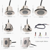 etrnLED Outdoor Garden Lights Waterproof Ground Spot 12V 24V Recessed Exterior Floor Terrace Deck Driveway Lawn Lamp RGB IP68
