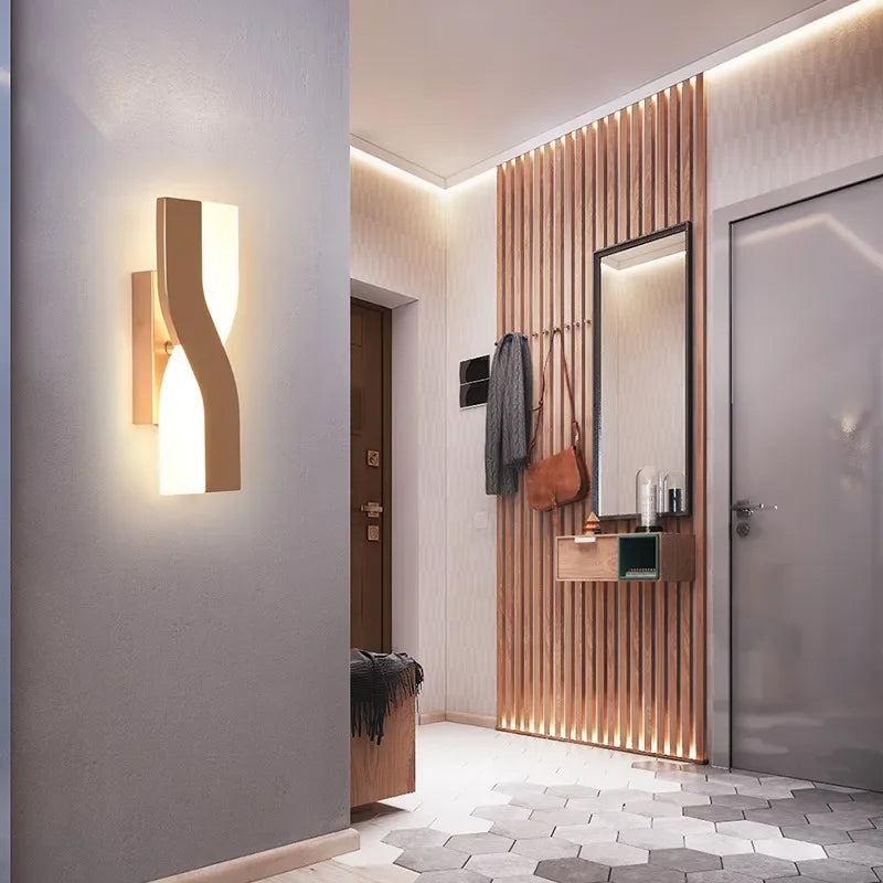 Modern LED Wall Lamp Rotatable Aisle Sconce For Living Dining Room Study Bedroom Bedside Home Decoration Lighting Fixture Luster's