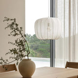 Modern Fabric Ceiling Pendant Lamp E27 - Minimalist Wabi-Sabi LED Ceiling Light Fixture for Living Room, Hotel, Restaurant & Shop