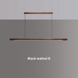 Modern Copper Circular Corner Design Pendant Lights Restaurant Office Dining Room Nordic Style Black Walnut LED Pendant Lamps