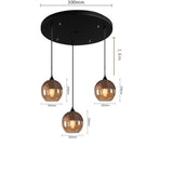 Nordic Modern LED Pendant Lights Fixtures Bedroom Dinning Living Room Light Wood Color Glass Hanging Lamp Luminaria
