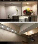 1W 12V Ultra-Thin (8mm) Mini LED Spotlight - Recessed Cabinet & Display Light for Wine Cabinets, Kitchens & Shelves