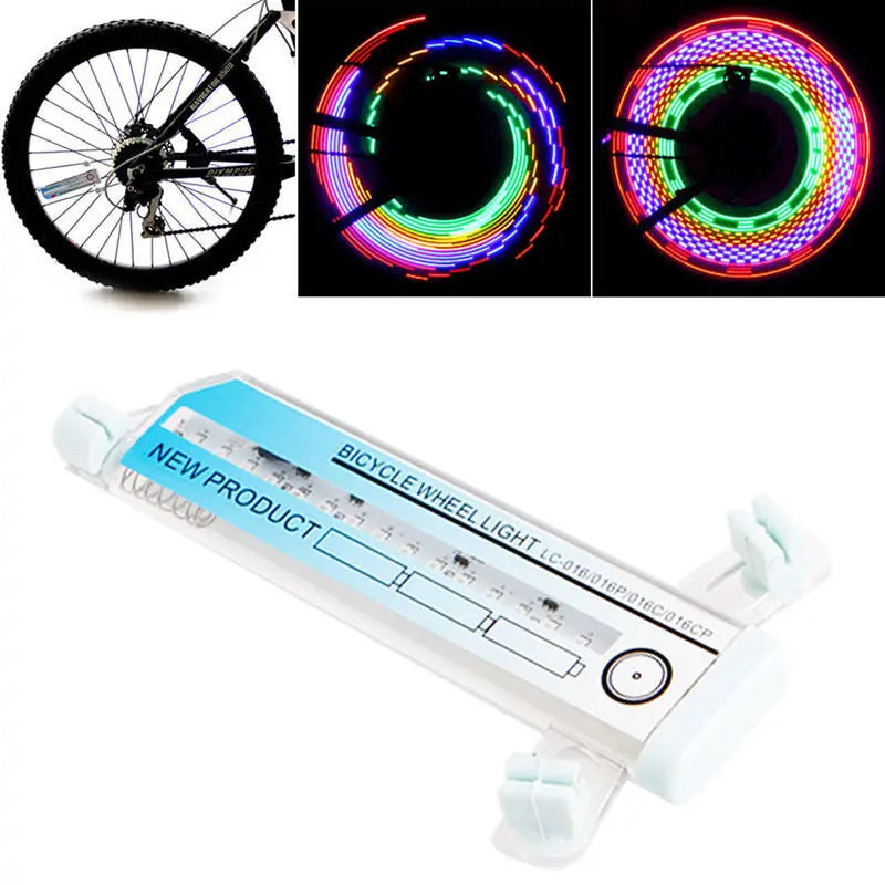 3D Bicycle Spoke LED Lights Bike Motorcycle Wheel Spoked light Protector Covers Pipe For Motocross Bicycle Bike Cool Accessories