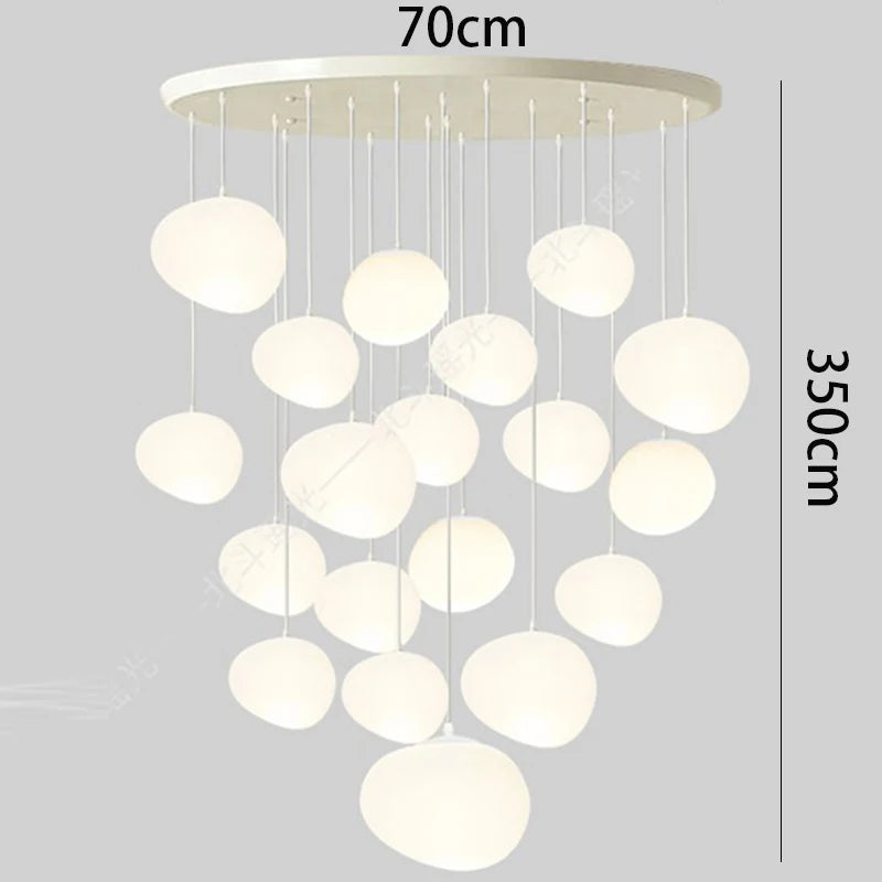 Nordic home decoration, stair chandelier, living room and dining room Pendant lights, ceiling light, indoor lighting