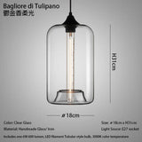 Caren Lighting handmade Glass Modern Nordic hanging loft Glass Pendant Light decor Lights Fixtures led filament dinningroom Lamp
