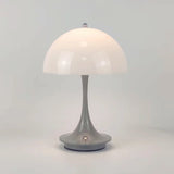 Wireless rechargeable lamp Portable Metal LED Dimming Metal lampshade H 23 cm USB charging