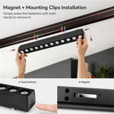 LED Magnetic Track Light Grille Flood Lamp Modern Embedded Flexible Linear Fixture LED Spotlight 3 Color CCT Ceiling Indoor Livi