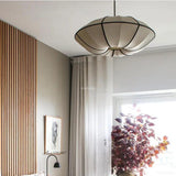 Vintage Danish Cloth Pendant Light - Rustic Fabric E27 Ceiling Hanging Lamp Fixture for Living Room, Dining Room & Bedroom