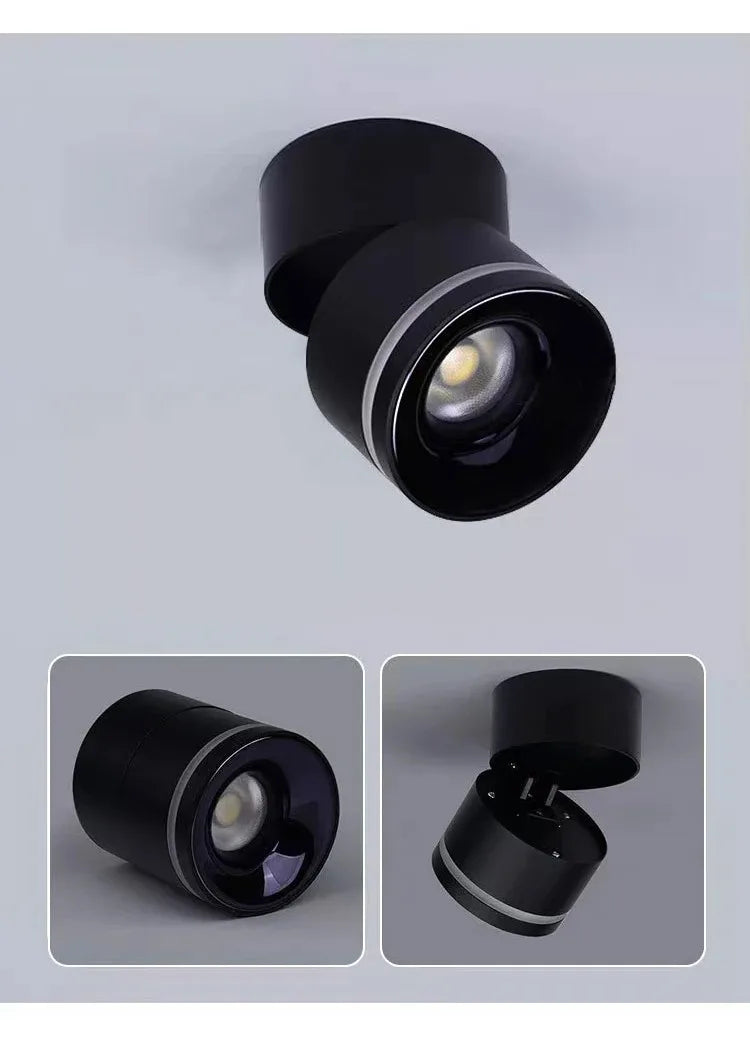 Zigbee/WiFi Tuya Smart Ceiling Light RGB Dimmable Spotlights Adjustable Angle COB Downlight Voice Contro Work with Alexa Google