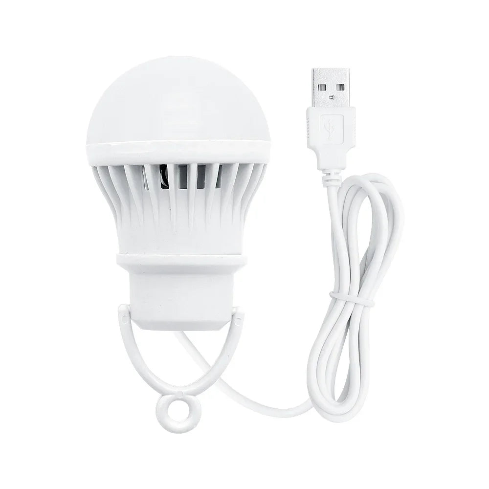 3W 5W 7W USB LED Bulb 5V Portable LED Lamp Night Light Outdoor Camping Lamp Reading Light Bulb Energy Saving Emergency Lamp