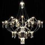 Modern Crystal Led Pendant Lights Living Room Dining Bedroom Hanging Lamp For Ceiling Firefly Lustre Decor Suspension Chandelier