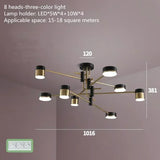 Modern Home Decoration Pendant Light Simple Fashionable Nordic Black Gold Led Lamp Living Room Dining Bedroom Salon Chandeliers