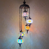 Turkish style mosaic Chandelier Glass Lantern Art Pendant Lamps Living room hotel hall restaurant dining room Hanging lights