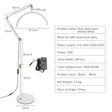 Modern 20W LED Moon Light Led Half Moon Beauty Lamp ring moon Floor Mounted Eyebrow Tattoo Beauty Salon Eyelash Extension Lamp