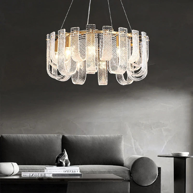 2025 Modern Chandelier Lighting Desinger Lustre Ring Hanging Lamps Suspension Luminaire Lampen For Foyer Living Room Dining Room