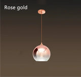 Nordic Modern Minimalist Creative Bedroom Bedside Lamp Whole House Cafe Restaurant Bar Round Glass Small Chandelier
