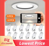 6/12Pcs Led Downlight Three Color Dimmable 5W 9W 12W 15W Recessed Ceiling Lamp Led Spotlight For Living Room Bathroom