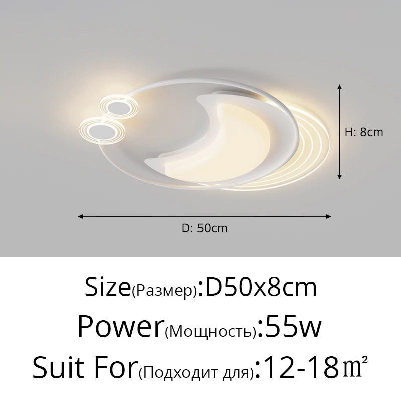 Nordic Style Living Room Ceiling Lamp Bedroom LED Ceiling Light Kitchen Modern Ceiling Lights Dining Room Aisle Indoor Lighting