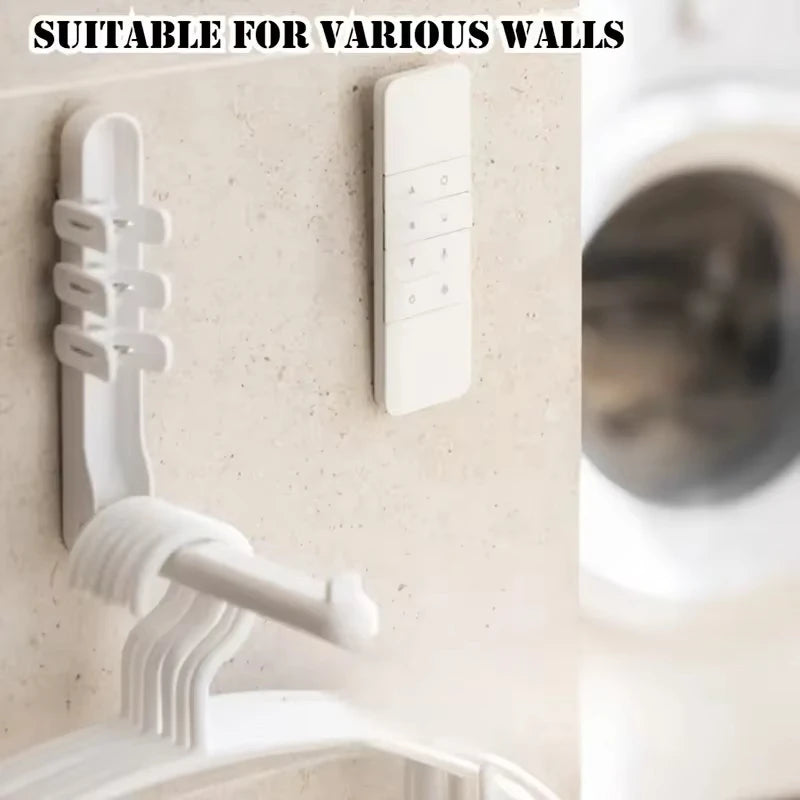 3/6Pcs No-Drill Magnetic Remote Control Holder - Wall Mount Organizer for TV & AC