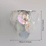 Italian Murano Glass LED Wall Lamp - Luxury Decorative Sconce Light Fixture for Bedroom Bedside, Living Room & Restaurant