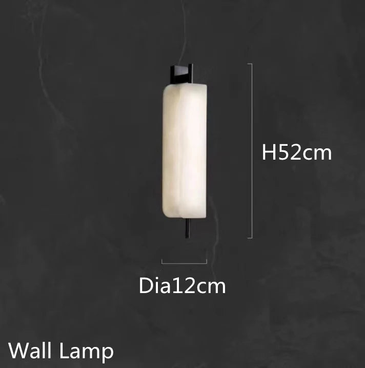 Nordic Marble Chandelier Modern White Stone Chandelier For Villa Living Room Bedroom Restaurant Decors LED Marble Pendant Lamp