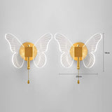 LED Pendant Light Fixture Butterfly Hanging Lamps For Ceiling Kitchen Bedside Living Room Decor Pendant Lamp