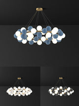 2026 Modern Glass Bubble Chandelier - Dimmable Art Deco Hanging Lamp