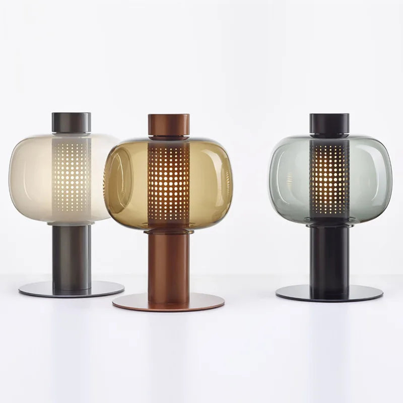 2026 Italy Designer Bonbori Brokis Table Lamps Modern Glass Desk Light For Living Room Bedside Bedroom