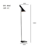 Modern LED Corner Floor Lamp Black White Lights Designer Arne Jacobsen Study Living Room Bedroom Stand Decoration Home Lighting