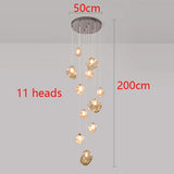 Modern LED Staircase Chandelier - Luxury Long Pendant Light for High Ceilings