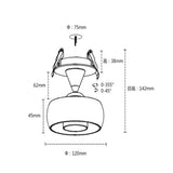 Surface mounted spotlights, living room without main light, circular wall washing, painting, spotlight, foyer, aisle AC: 220-240