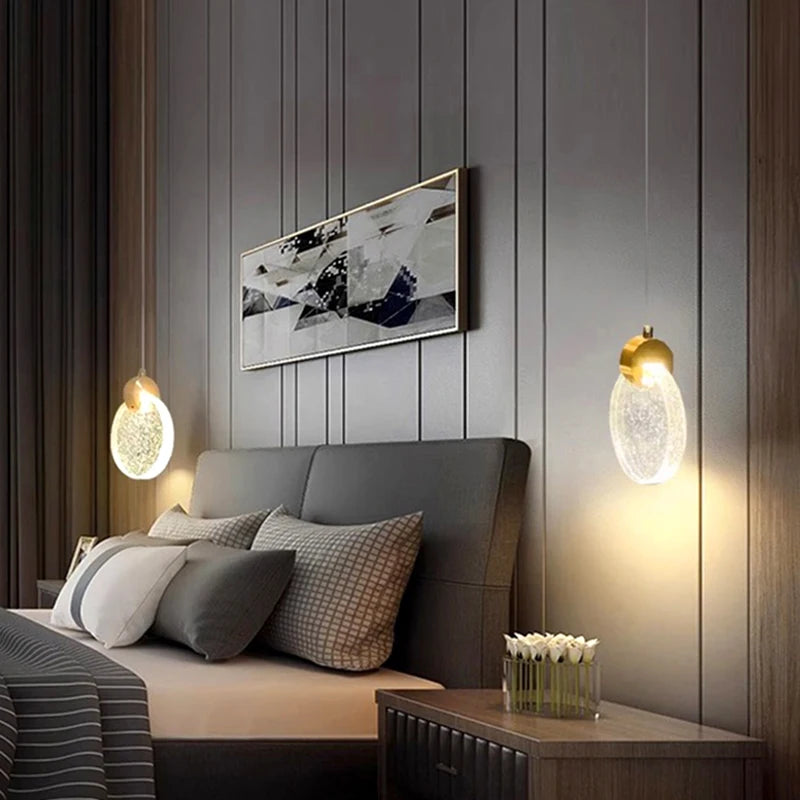 1 PC Modern home decor led lights Bedroom lamp bedside pendant light lamps led Chandeliers hanging light indoor lighting