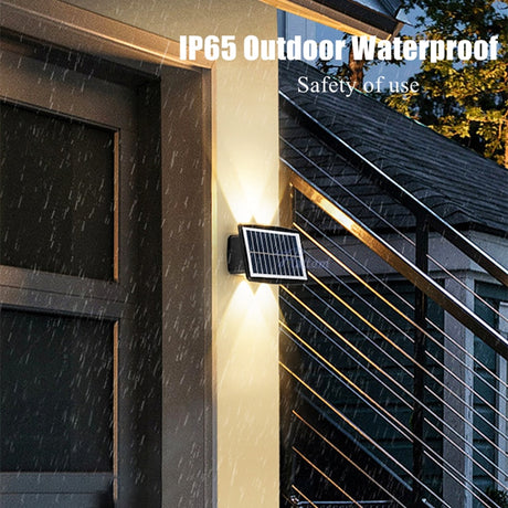 2023 NEW Strong Brightness Solar LED Outdoor Wall Lamps Waterproof Garden Decors Lamp Balcony Courtyard Outdoor Solar Wall Light