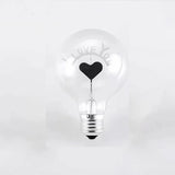 Energy Saving Rose Flame Light Bulb Sunflower Heart Art Light Bulb Atmosphere Love Creative Night Lamp Party