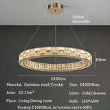 Nordic-style Luxurious Crystal Chandeliers, Led Lights, Pendant Ceiling Lamps, Suspended Chandeliers, Home Decorations, Lighting