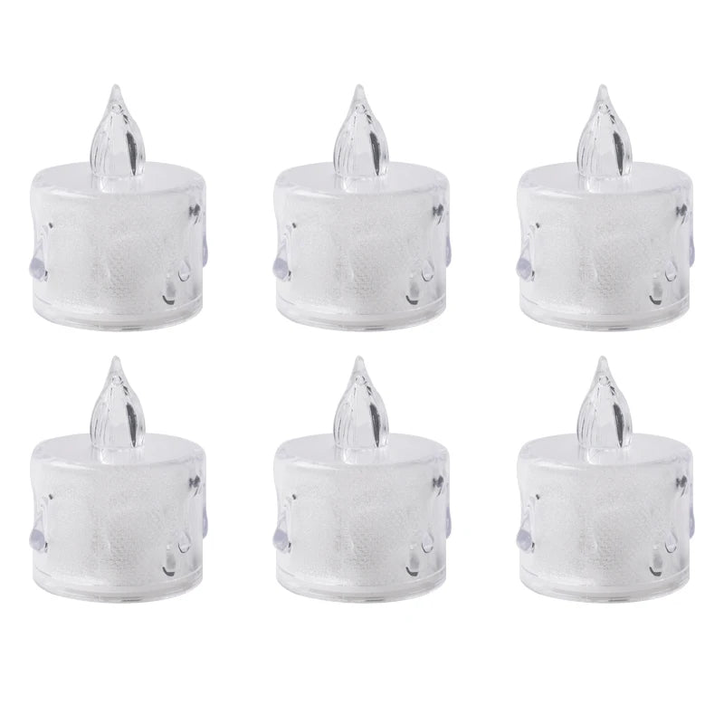 Flameless LED Candle Wishing Tea Light Warm White Lights Candles for Birthday Party Wedding Halloween Festival Home Decoration