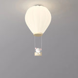 Cream Style Children's Room Ceiling Lights White Hot Air Balloon Light Creative Baby Room Nursery Boy Girl Bedroom Ceiling Lamps