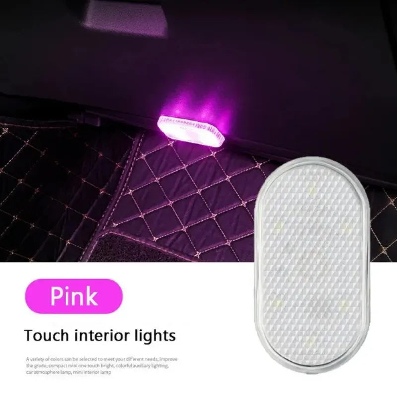 1pcs Car Touch Interior Lights USB Charging Reading Lamp Atmosphere Lights Car Interior Decoration