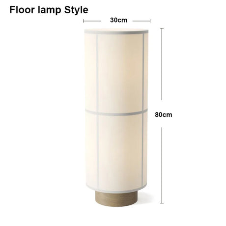 Designer Menu Hashira Cluster Pendant Light Vintage Cloth Lampshade Hanging Lamp Dining Room Minimalist Cylindrical Chandelier