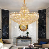 LED Luxury Light Fixture Lustre Crystal Ceiling Chandeliers Hanging Lamps Modern Decor High-end Home Appliance for Dining Room