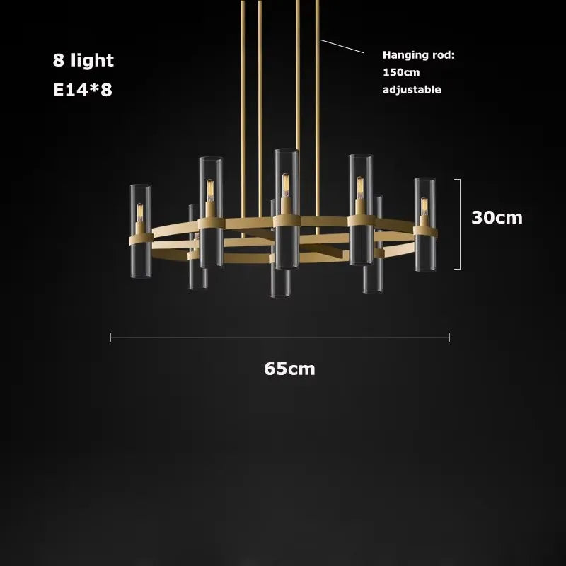 2026 Trendy Matt White Glass Black Brass Silver E14 Chandelier Hanging Lamps Lustre Suspension Luminaire Lampen For Living Room