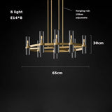 2026 Trendy Matt White Glass Black Brass Silver E14 Chandelier Hanging Lamps Lustre Suspension Luminaire Lampen For Living Room