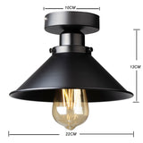 Vintage Industrial Rustic Flush Mount Ceiling Light Metal Lamp Fixture  village Style Creative Retro Light Lamps